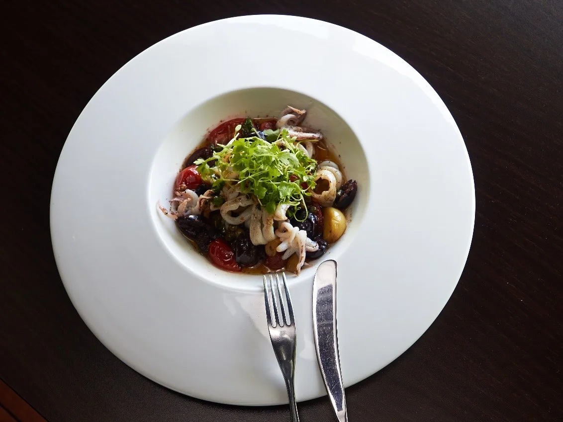 Grilled Calamari in Brown Butter