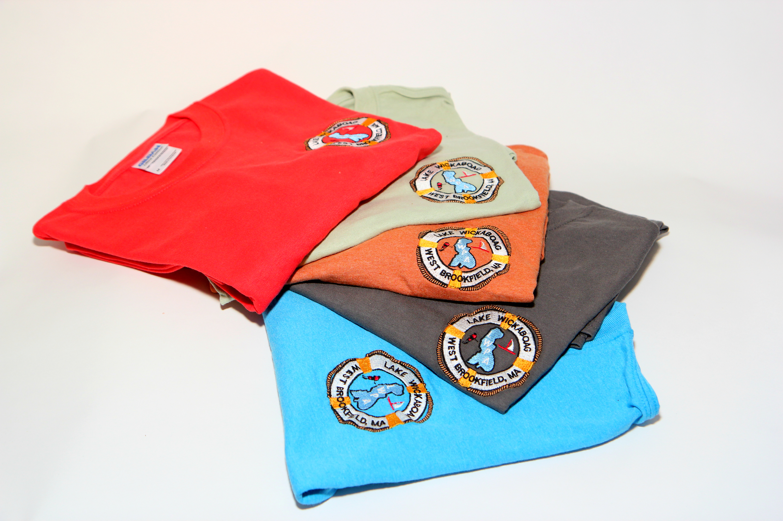 Adult Tee Shirts with embroidered logo $15-$20