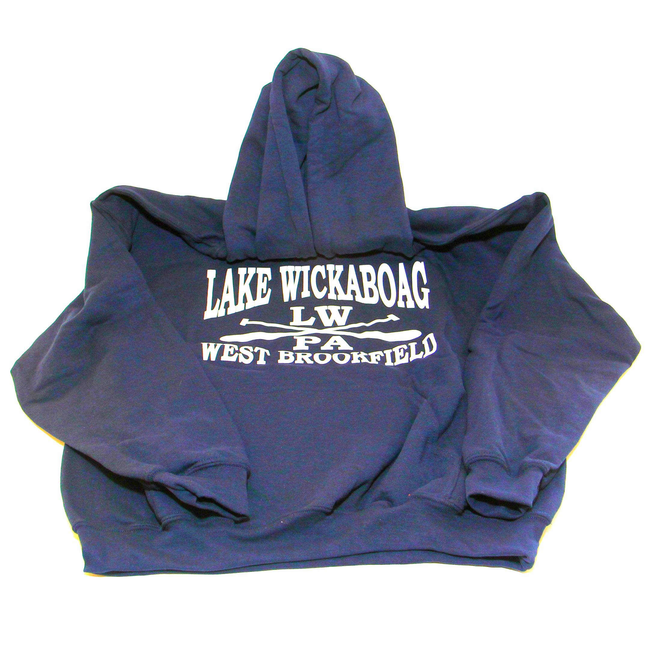 Navy Hoodie with logo $45-$50