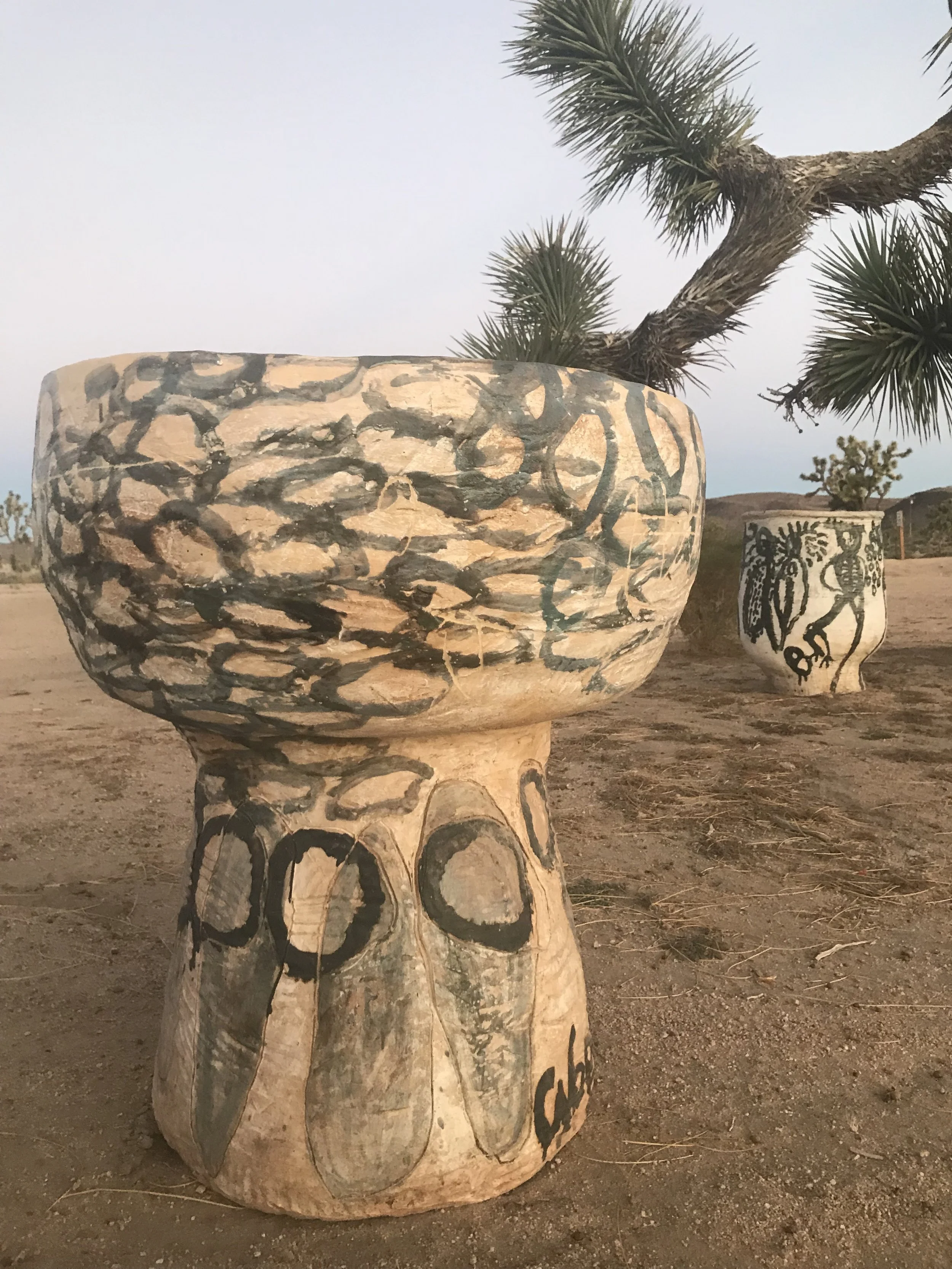 Vessel with Copper Circles. 