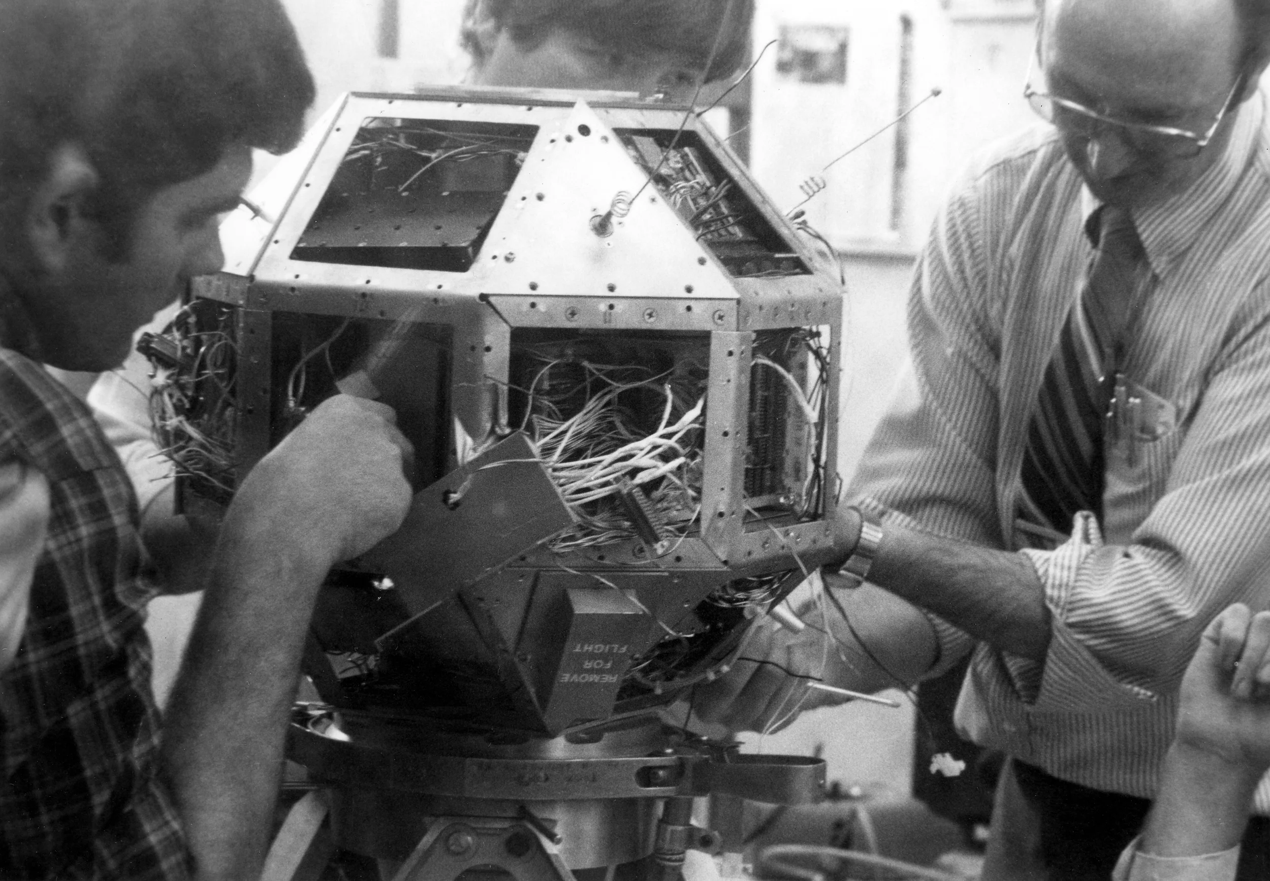 The construction of NUSAT was done in cooperation with Morton Thiokol and NASA, but all of the labor and parts were provided for free by Weber State College. Over 40 engineering students had the opportunity to with professors and industry professionals on satellite construction. One former professor told me the did save a "considerable amount of money by going to Radio Shack and buying the parts."