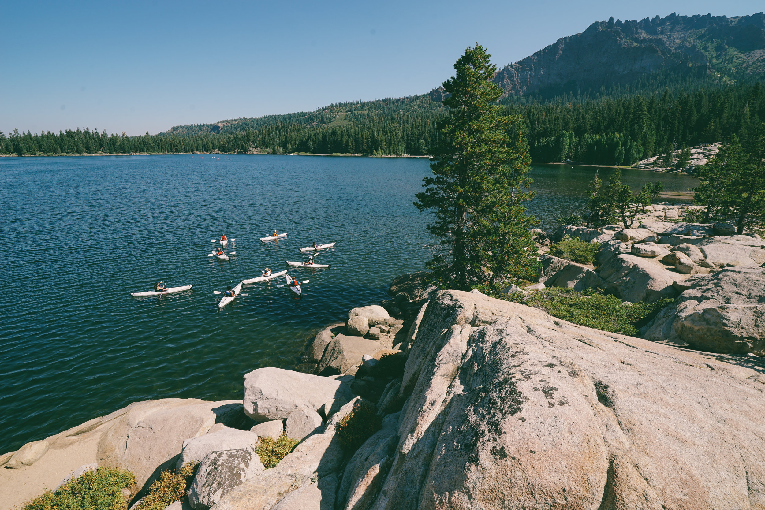 Soaking in the sun + views with Oru Kayak