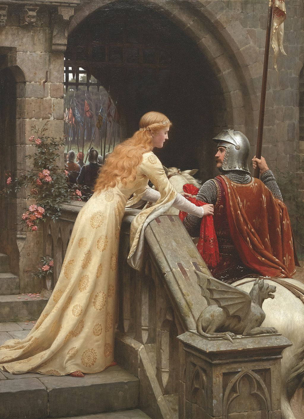 Courtly love... the romance of knights and princesses.