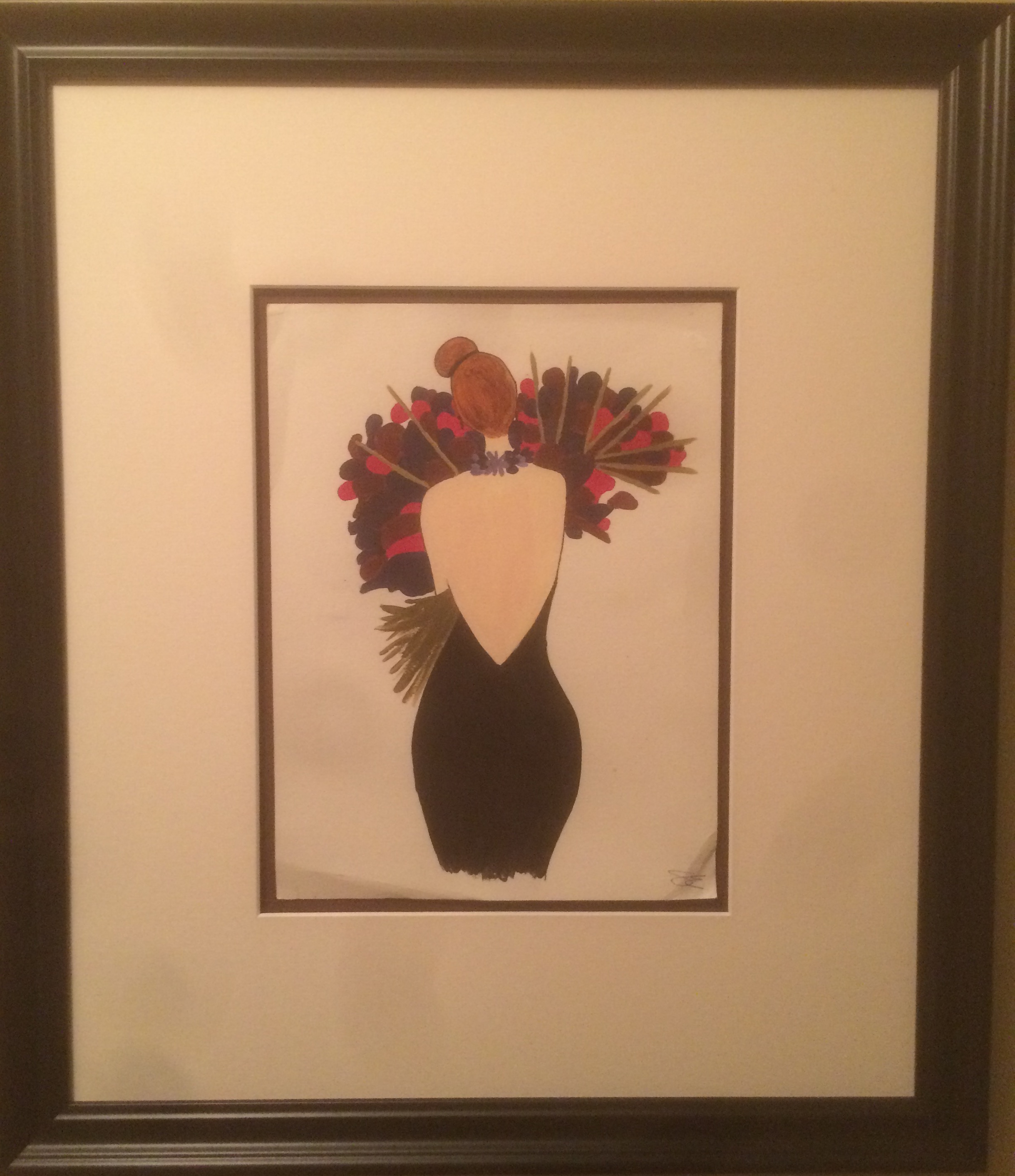 A poor photograph of a stunning Sarah Edwards original that is hanging on my wall.