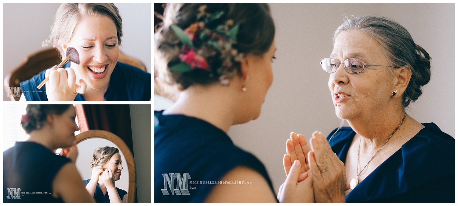 Bridal prep before wedding in Riverside CA