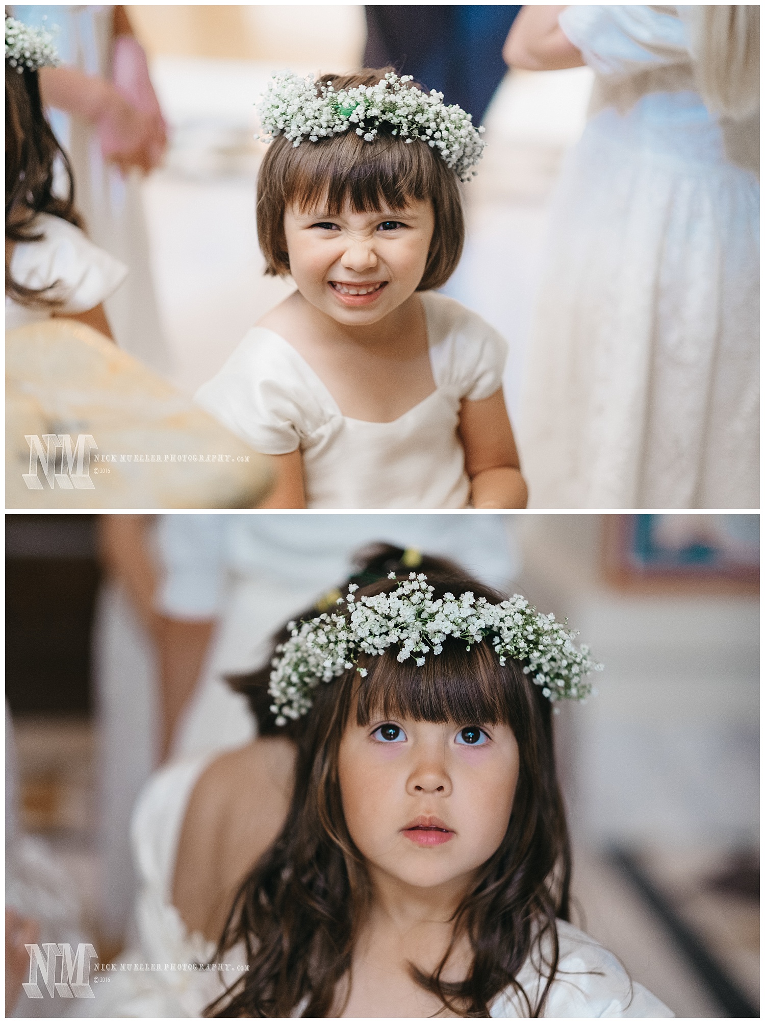 Flowergirls before the ceremony starts