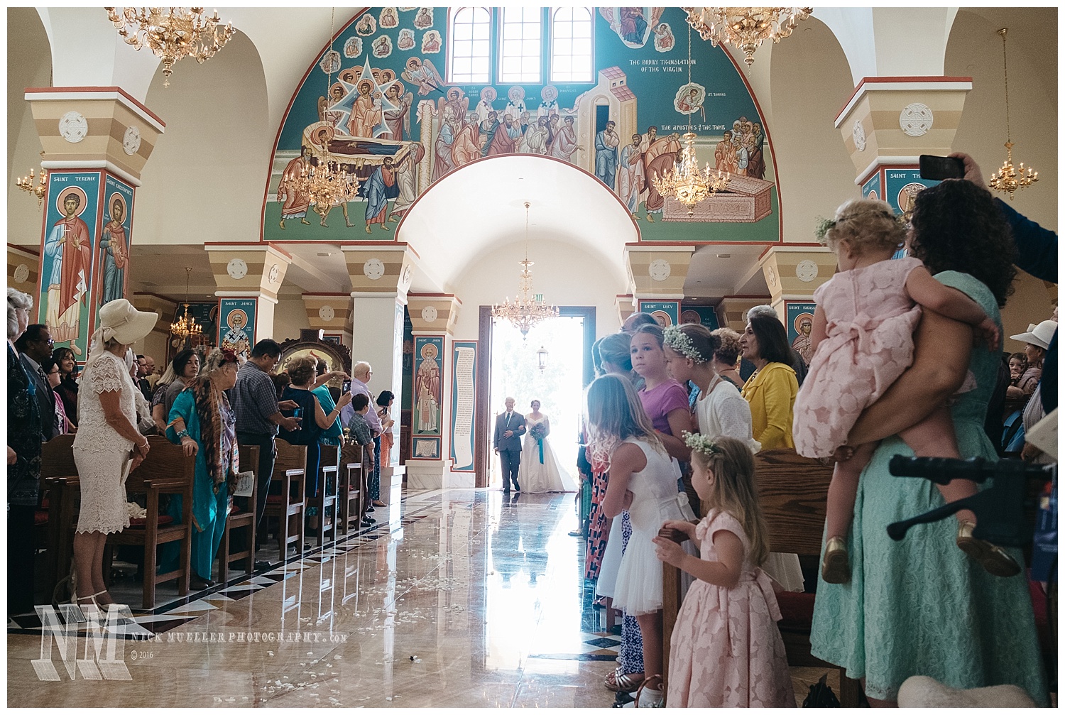 The Bride Enters St Andrew Orthodox Church