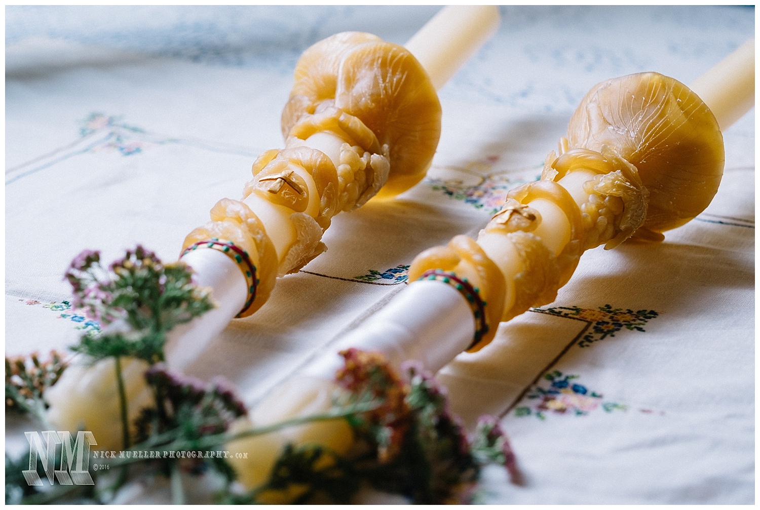 Handmade Orthodox Wedding Candles