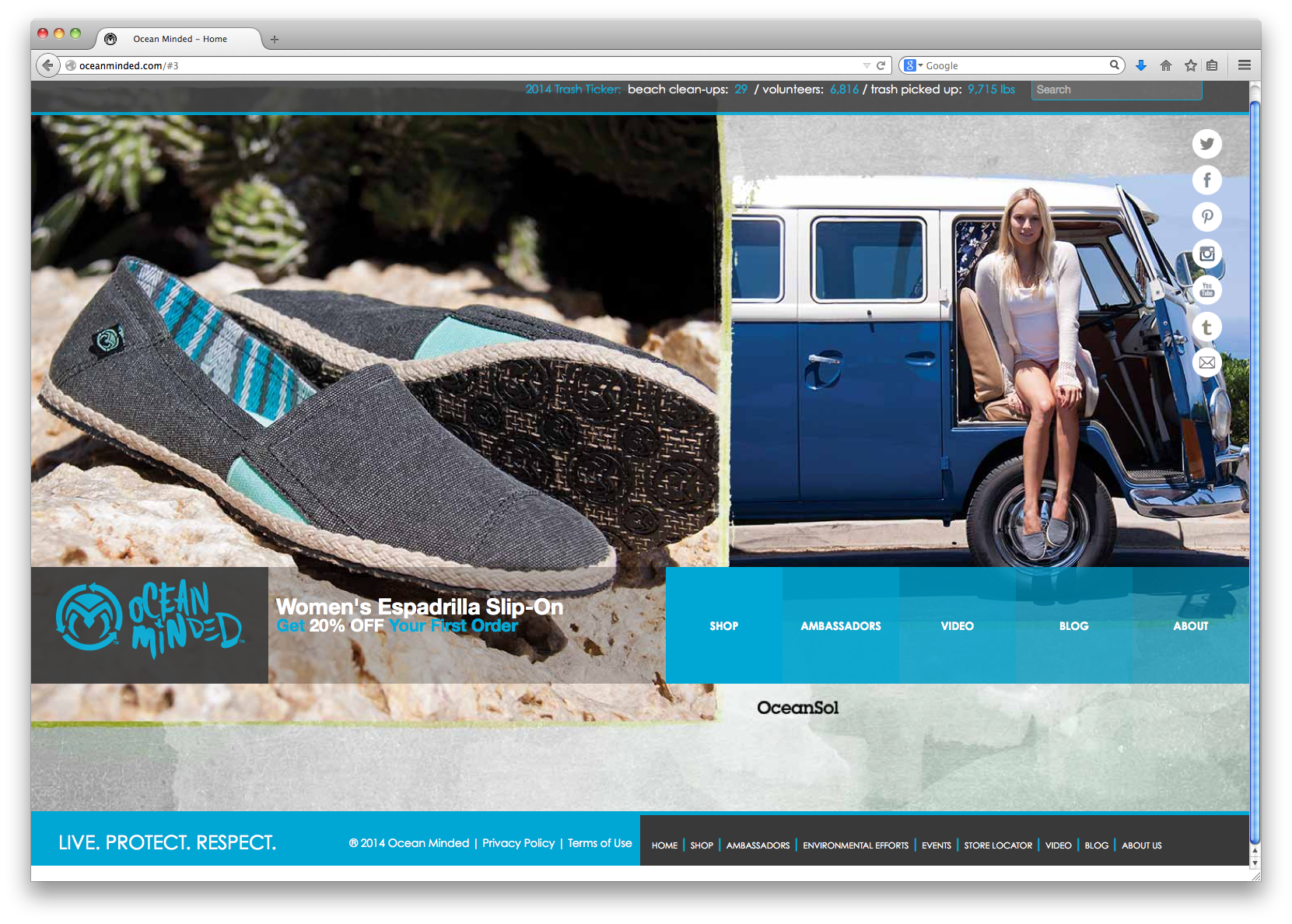 Ocean Minded Website