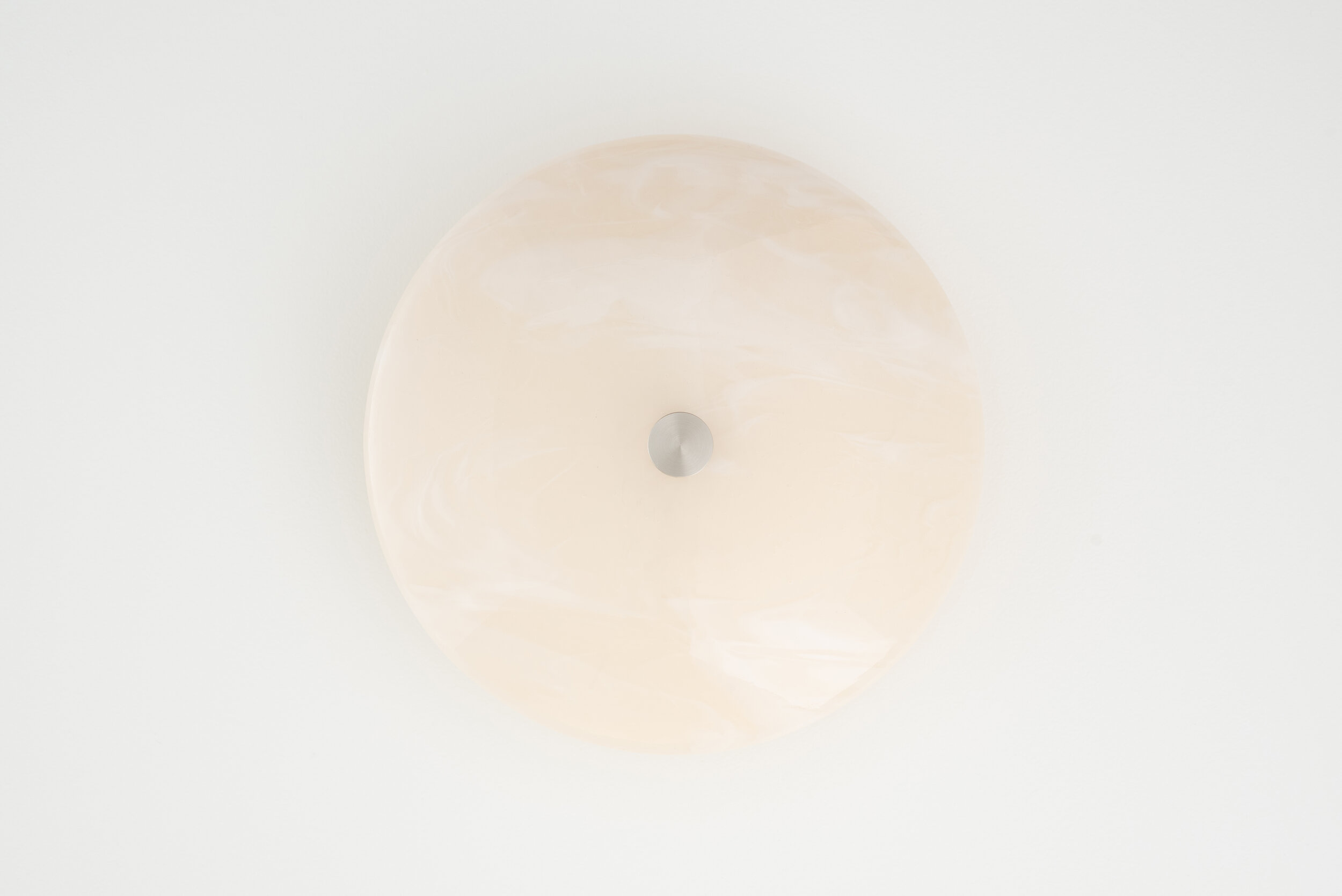 Ben & Aja Blanc Lyra Sconce Warm White On White - Marbled White - Nickel - SO - Off.jpg