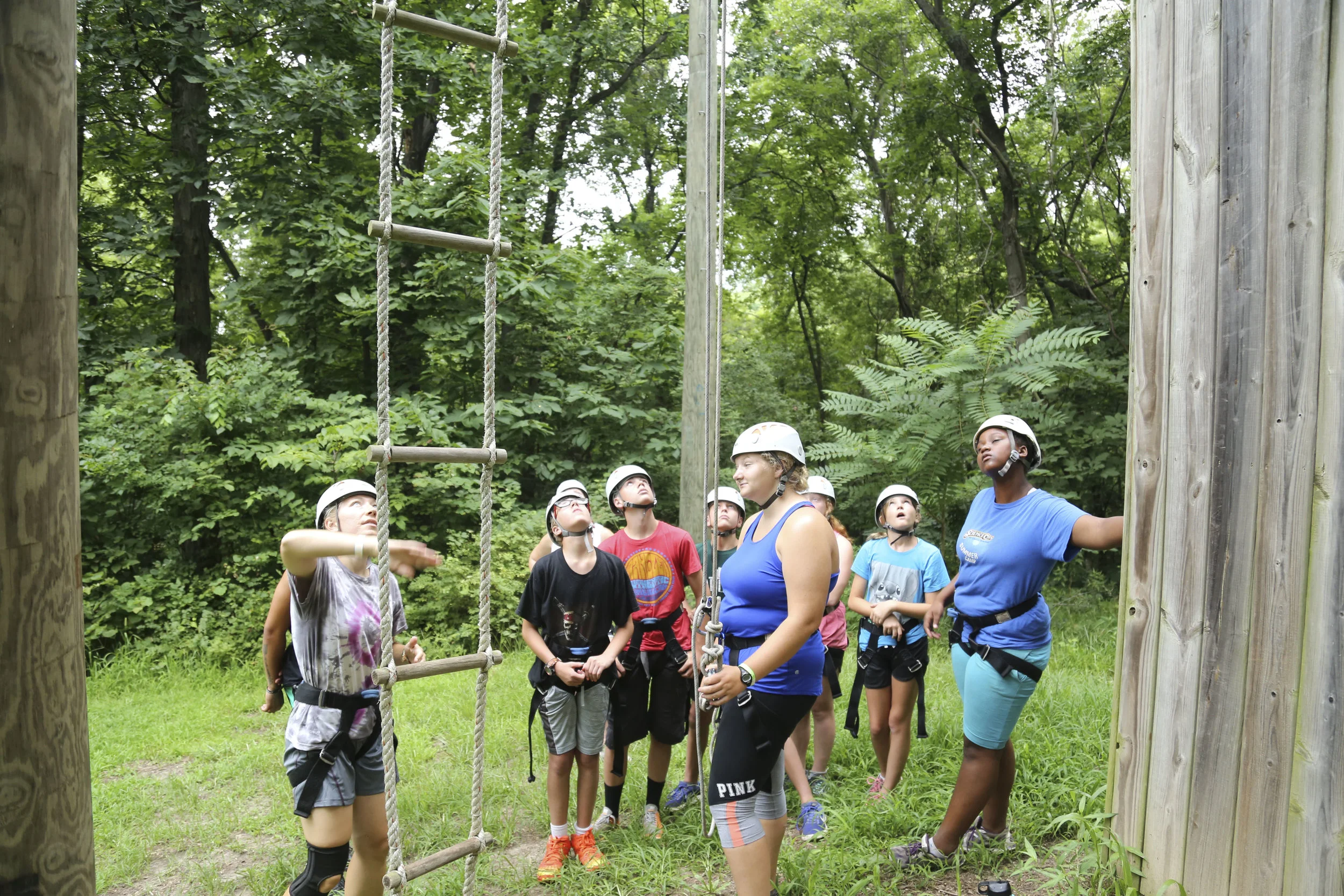The Challenge Course was a big hit with our Edge Campers! They did a great job on the "Vertical Play Pin".
