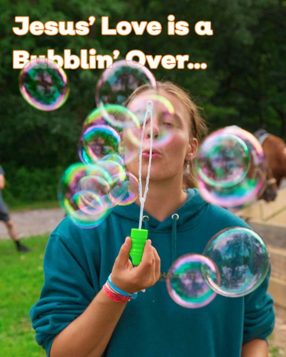 A little camp song throwback for your Sunday. 🫧

&ldquo;Jesus&rsquo; love is a bubblin&rsquo; over.
Jesus&rsquo; love is in my soul.&rdquo;

Some songs bring back the camp memories in an instant. 💚

&ldquo;God&rsquo;s love has been poured into our 
