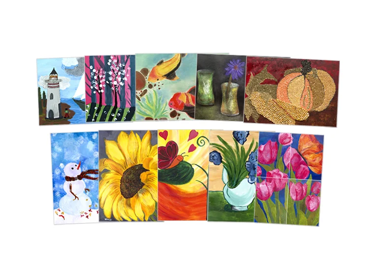 "Colorful World" Greeting Cards