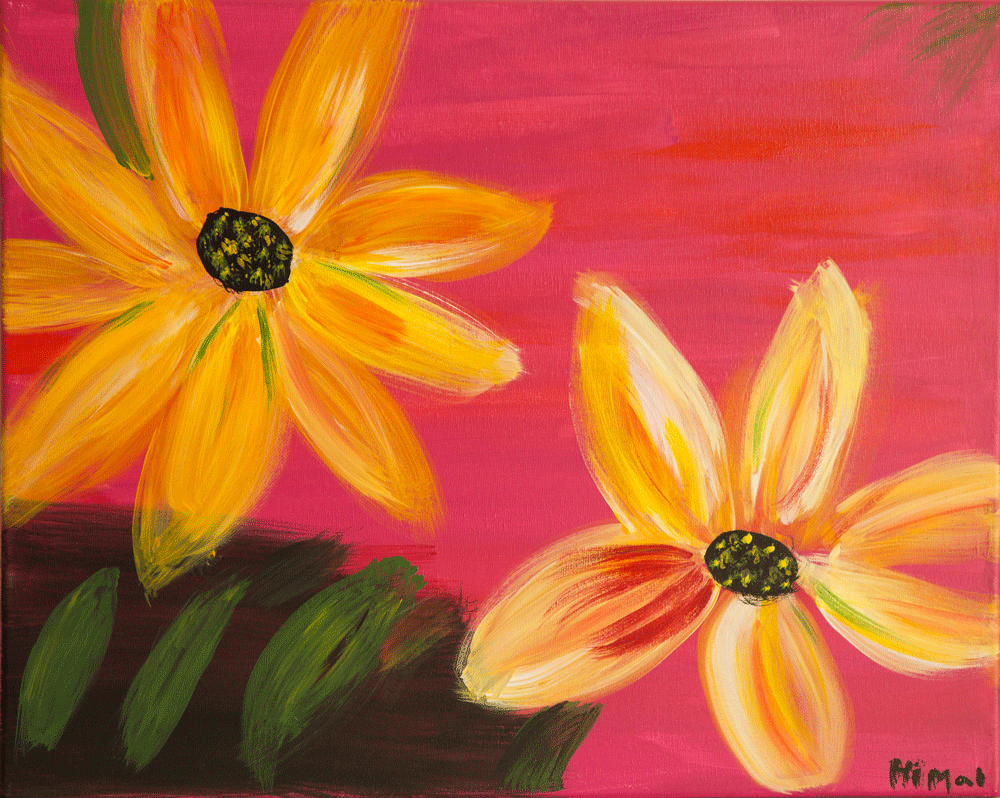 Black-Eyed-Susans-on-Red.gif