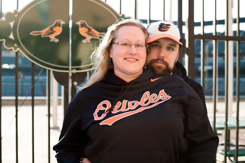 Sarah and Michael's Eutaw Street Engagement