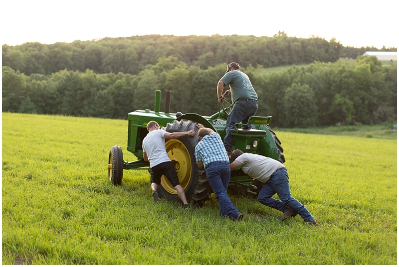 When you can't get the tractor started you push it down the hill and pop the clutch!