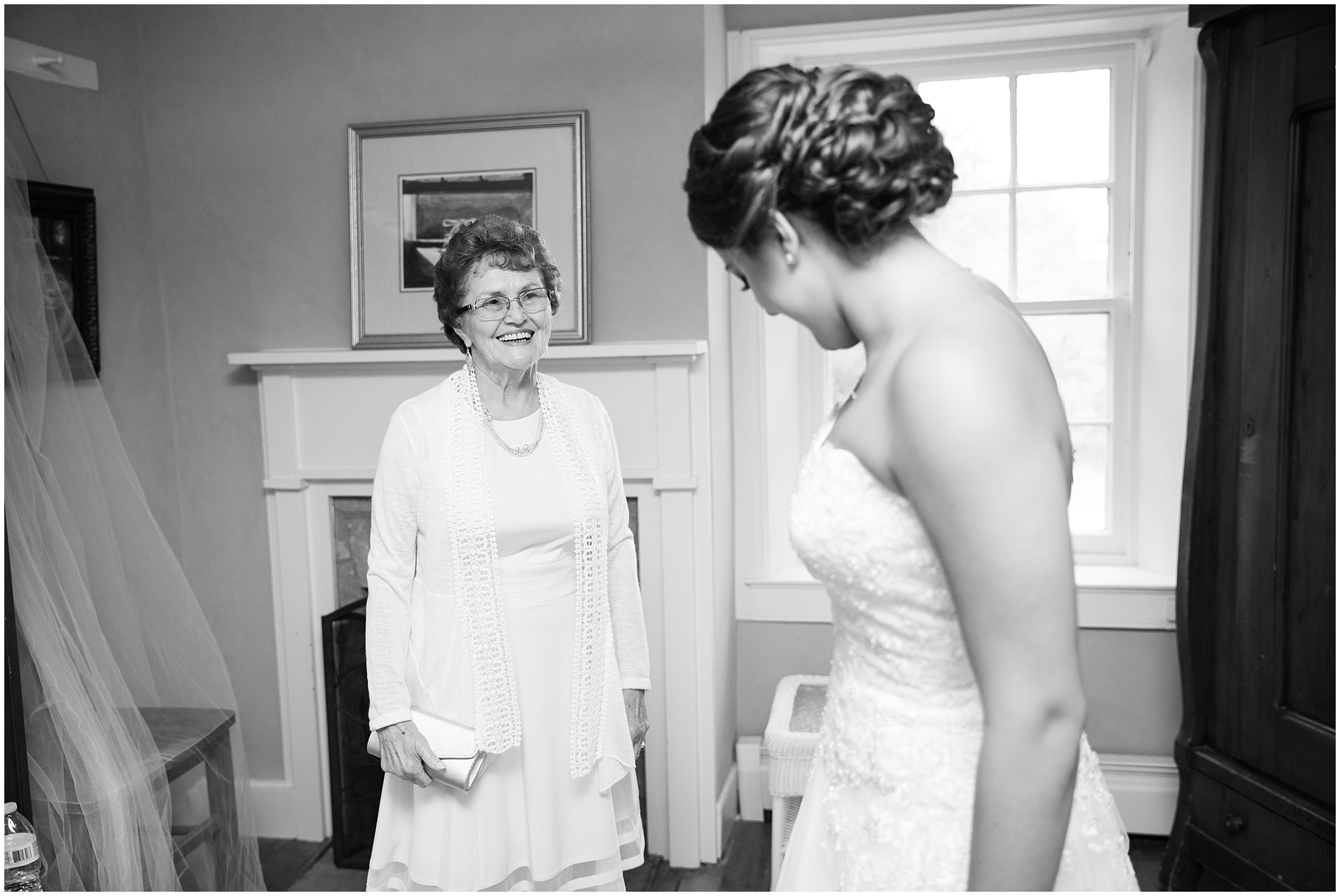  I loved this unplanned first look with her grandmother! 