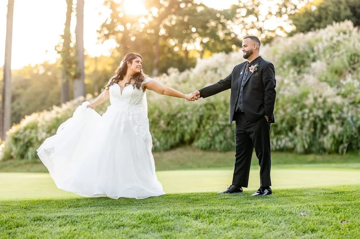 Michelle &amp; Macho are married!! They had a beautiful fall wedding at @eaglesnestclub this weekend. 

Vendor Team

DJ // @electra_experience 
Cake // @yiayiasbakery
MUA // @glamwithsam_andco 
Dresses // @davidsbridal 

#marylandweddingphotographer 
