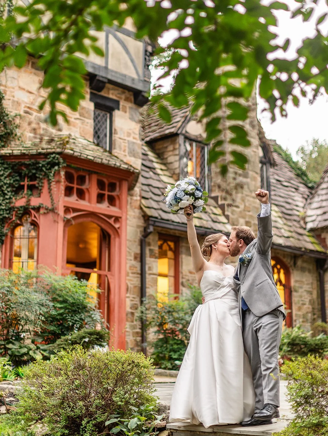I&rsquo;ve been photographing weddings consistently at @cloisterscastle since 2016. It&rsquo;s safe to say that it is one of the coolest venues in Baltimore! The castle has so many unique locations for portraits and I love to get creative in them. Co