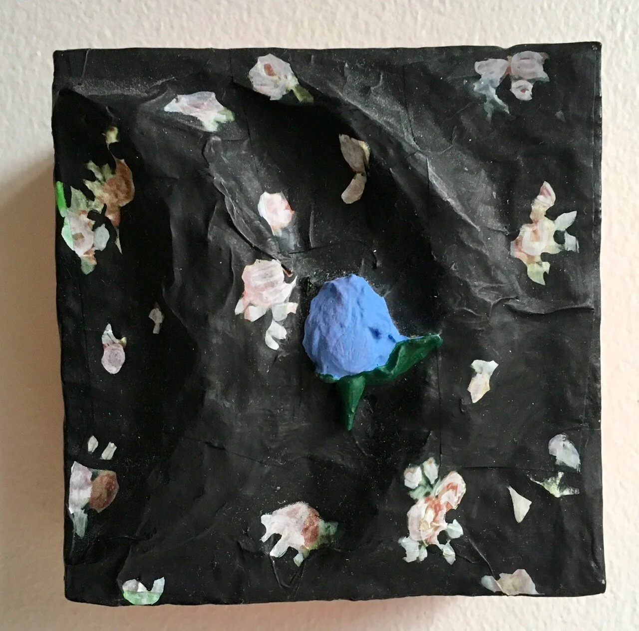 Moon Lovers 4 X 4” Acrylic/mixed media on Panel 2016