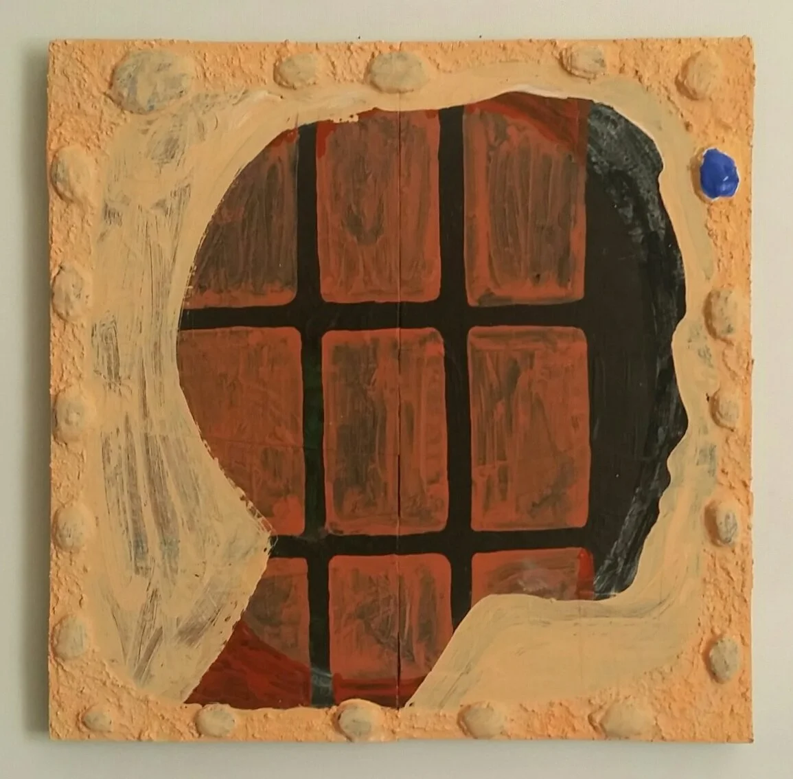 3rd Eye 12 X 12” Acrylic/mixed media on panel 2016