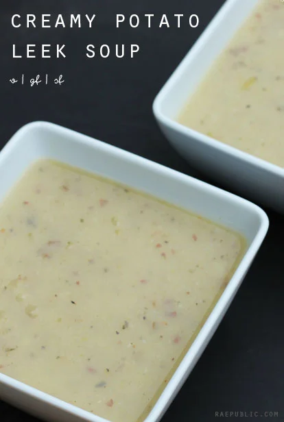 Creamy vegan potato leek soup that's so smooth you'll be surprised that it is dairy-free.