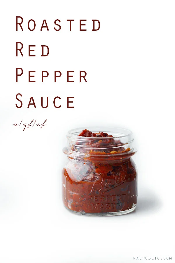 Easy plant-based roasted red pepper sauce. THis plant-based sauce is delicious and is NATURALLY gluten-free and sugar-free. Slurp!