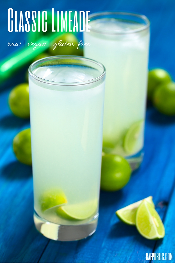Easy Classic vegan Limeade that is so refreshing you could skip your daily coffee. This plant-based drink is dairy-free, raw and gluten-free.