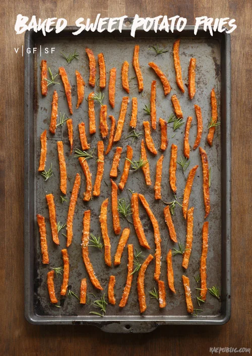 Easy baked sweet potato fries that are simpler to make than one would have thought.