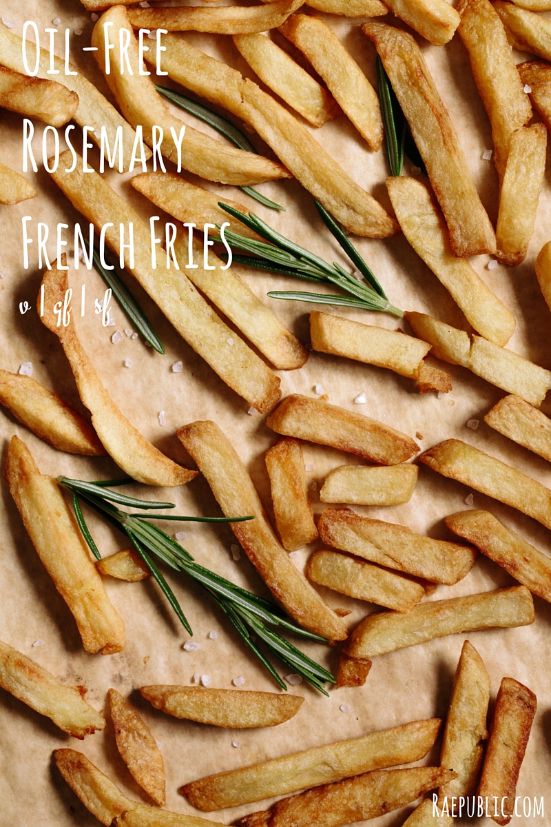 Taste bud tantalizing oil-free rosemary french fries. These DELICIOUS treats are vegan, gluten free and sugar free. Making them an awesome plant-based snack or even meal. 