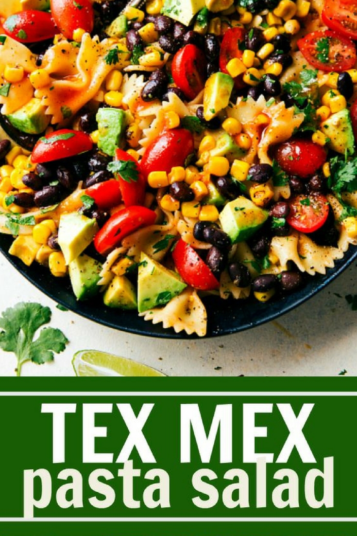 TEX MEX PASTA SALAD - Vegan Tex Mex pasta salad, a perfect plant-based recipe for the 4th of July.