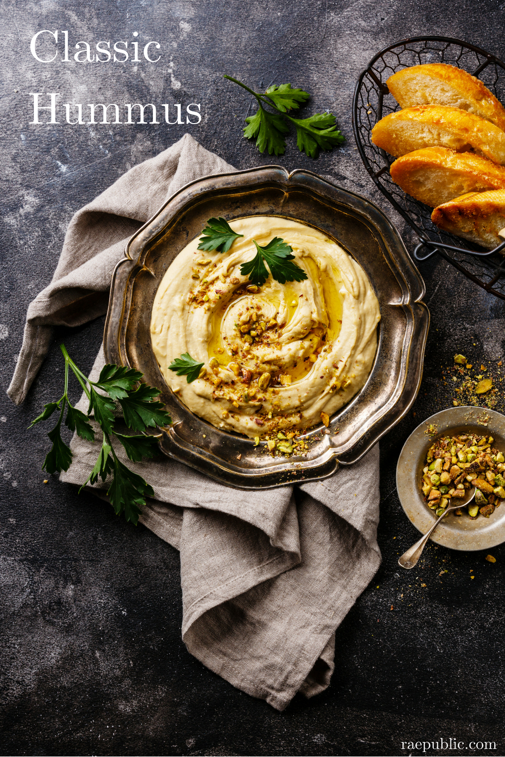 Easy Classic hummus that is dairy-FREE, GLUTEN-FREE AND SUGAR FREE. This vegan hummus is so DELICIOUS it just might become your new FAVORITE dip!