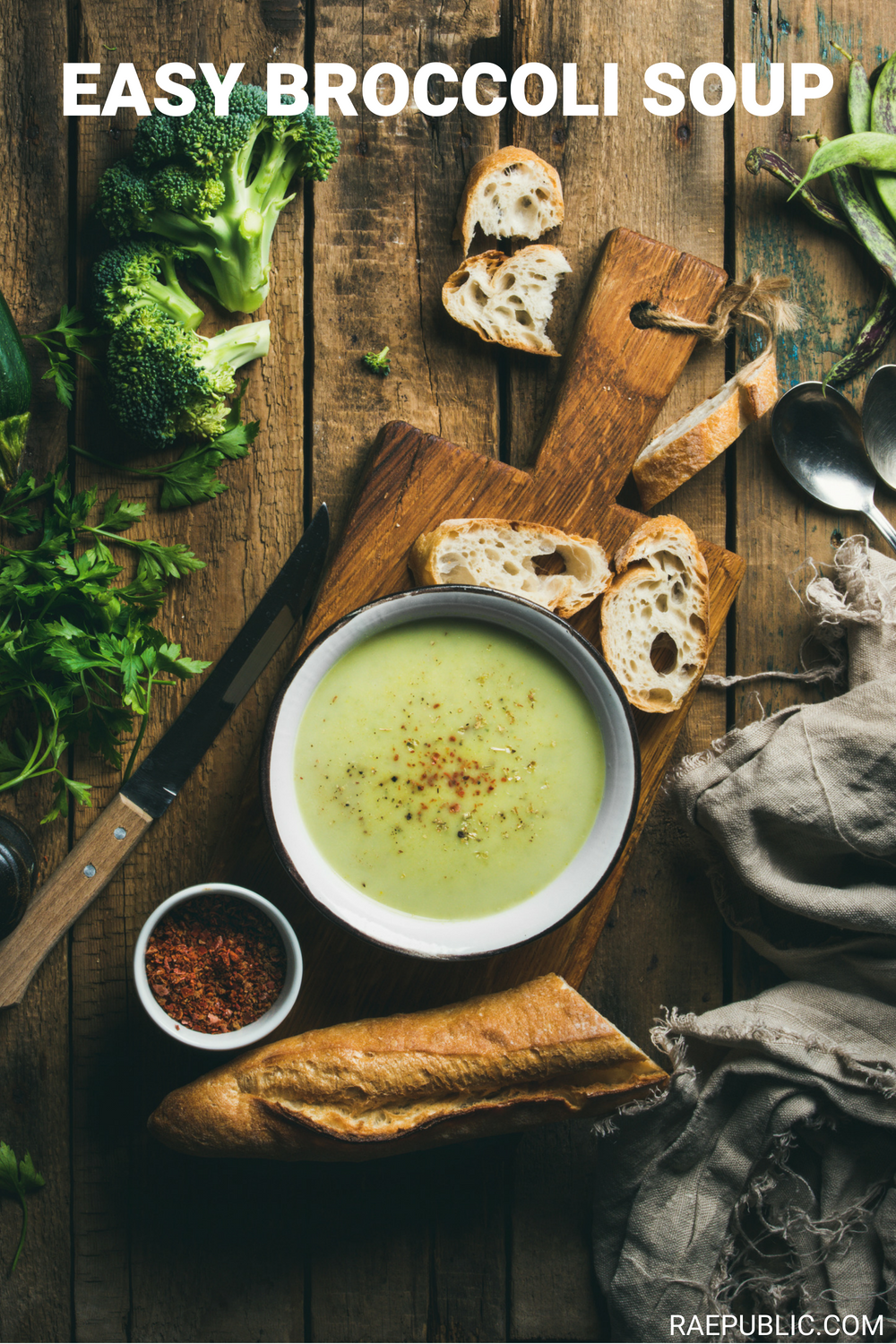 Easy and fresh, vegan broccoli soup. Made with plant-based whole foods this vegan recipe is delicious as can be.