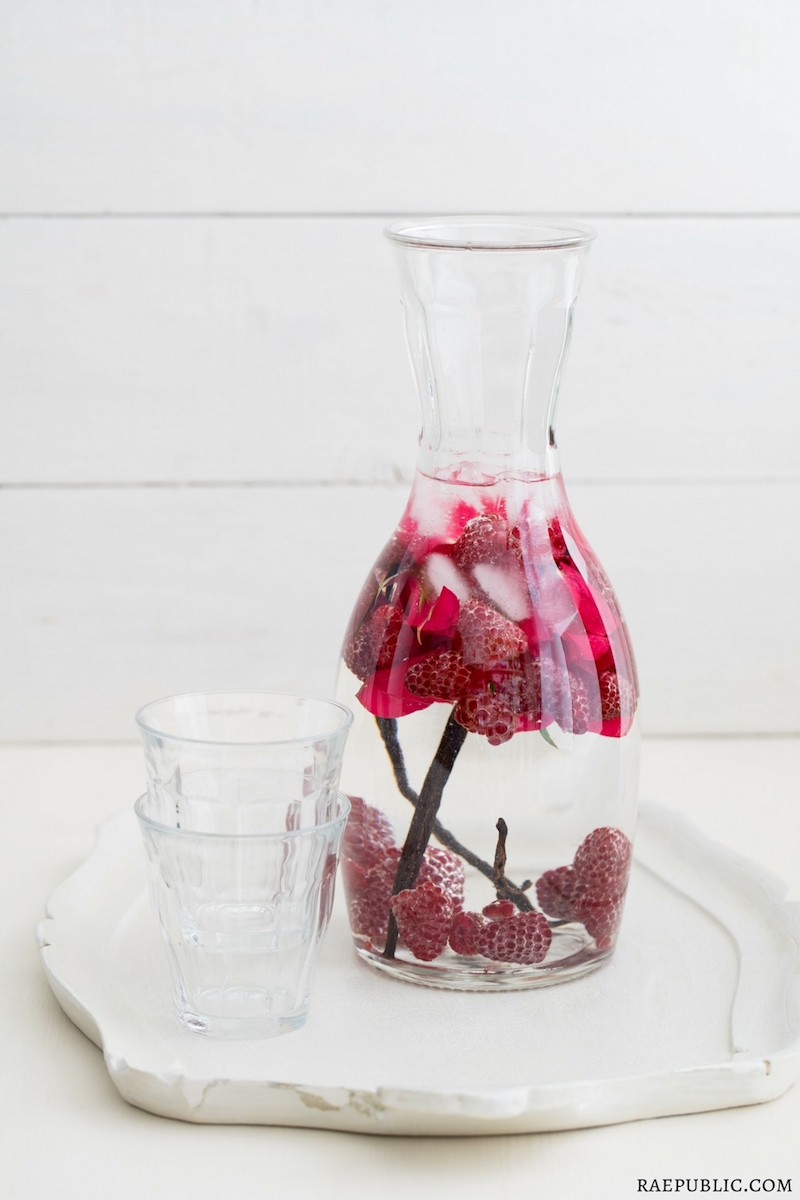 Raspberry, Rose Petal And Vanilla Water