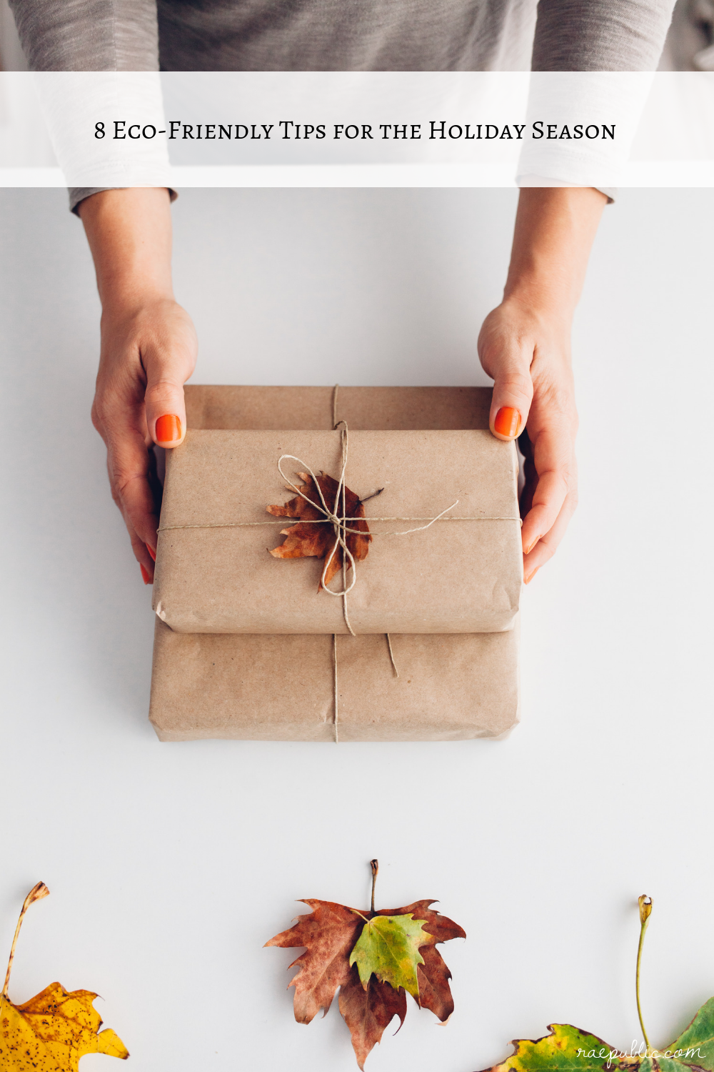 Eight eco friendly tips for the holiday season and some tips for gift giving in general.