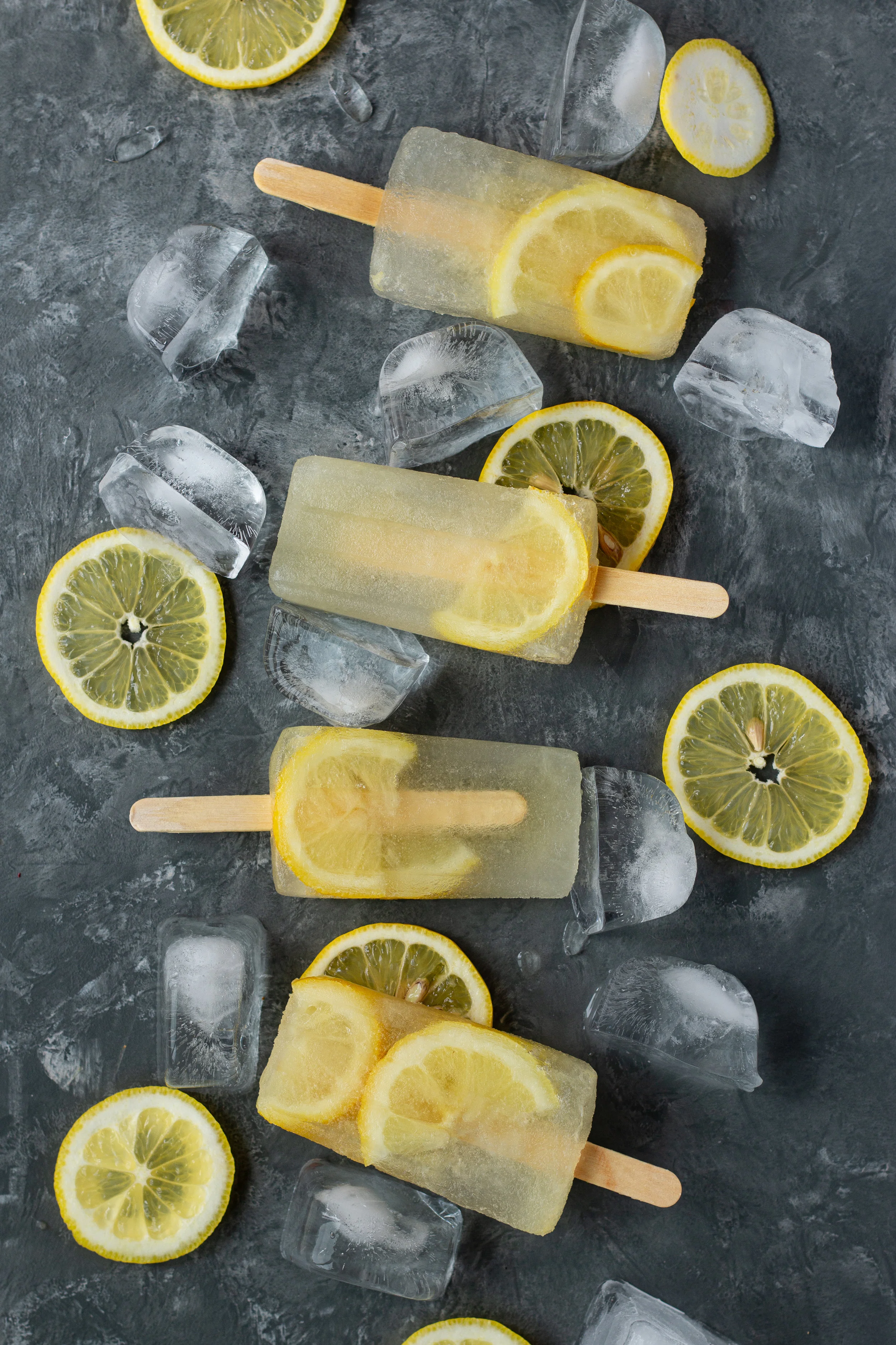 Easy vegan lemonade popsicles that are made with maple syrup so they are cane sugar free.