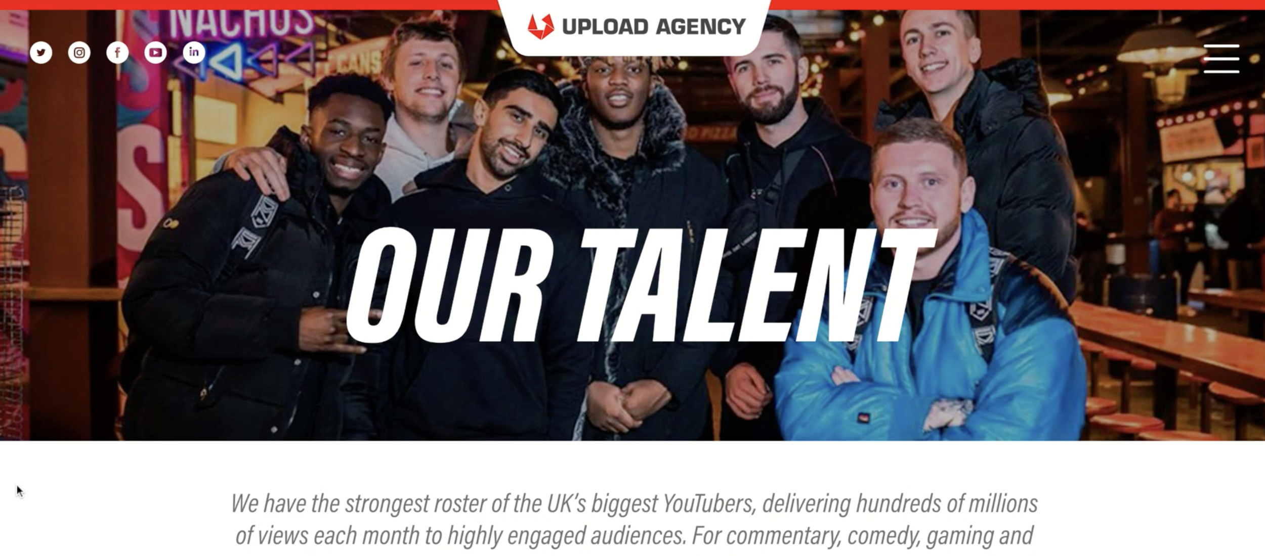 Upload Agency full website copy