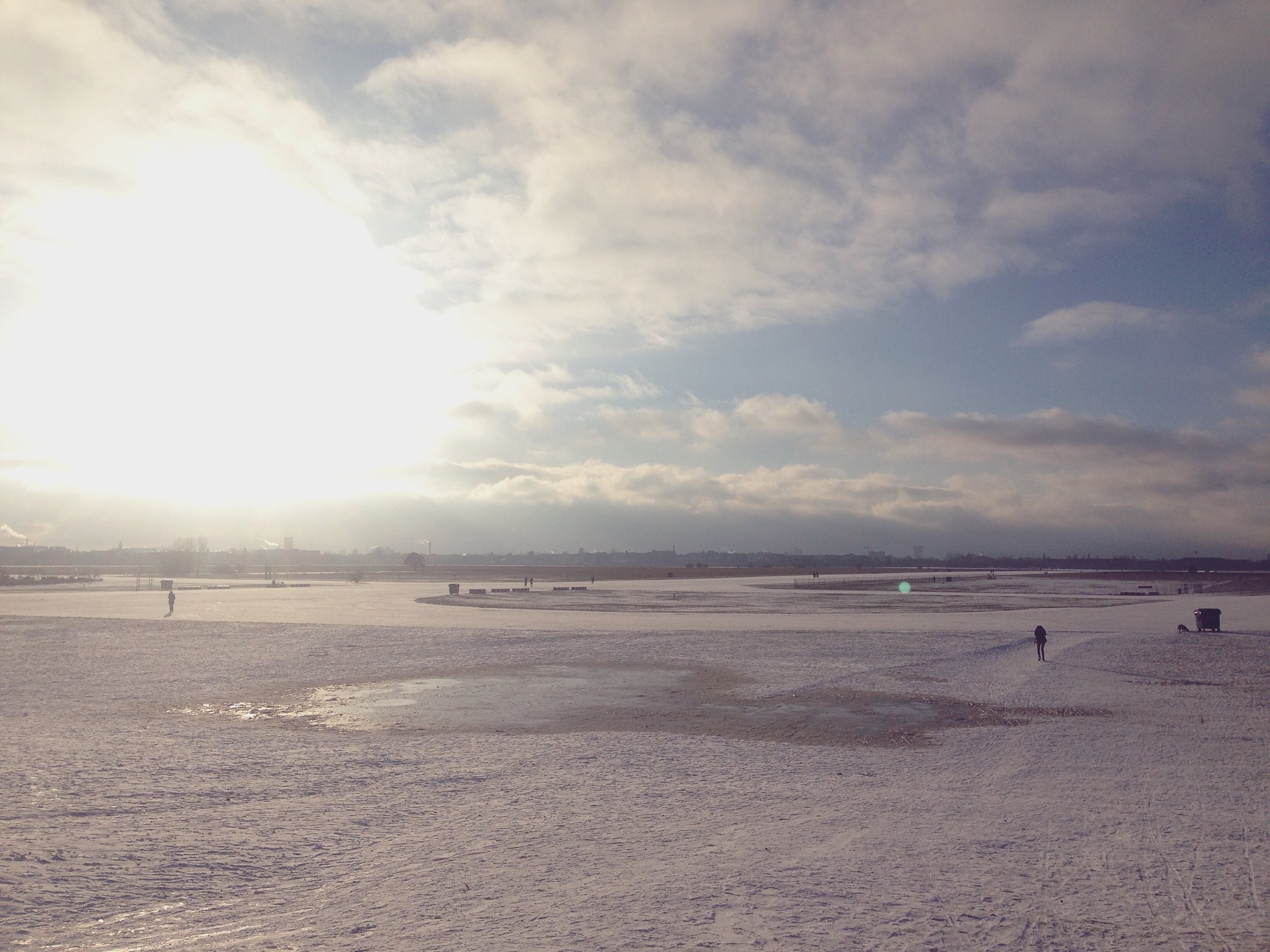 Berlin, D E – Tempelhof, a former airport turned park in the middle of Berlin. I spent a morning here walking and working through lyrics for a new song. 