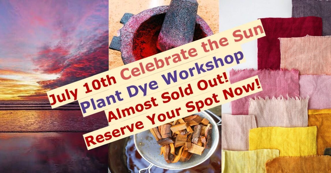 Plant Dye workshop July 10 has a few spots available! Sign up link in bio #workshops #systainableliving #ecominded #plantdye #therefinedbohemian #weaversofinstagram #fiberartist #cottageindustry #makers #learnnewthings #refinedbohemian #lagunabeachca