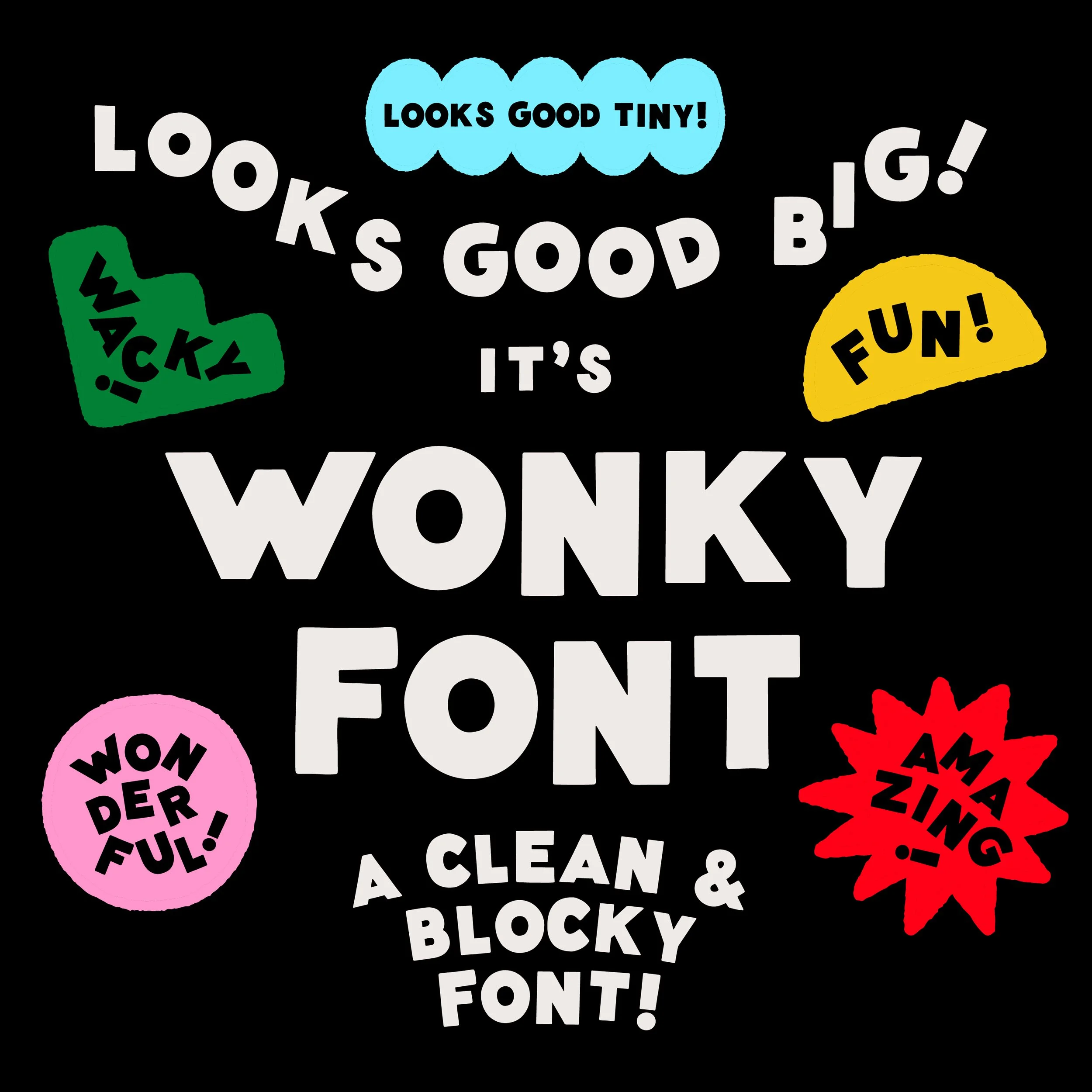 Wonky Font Available Now