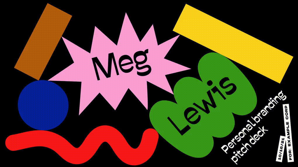 Personal Branding Deck Template for Pitch