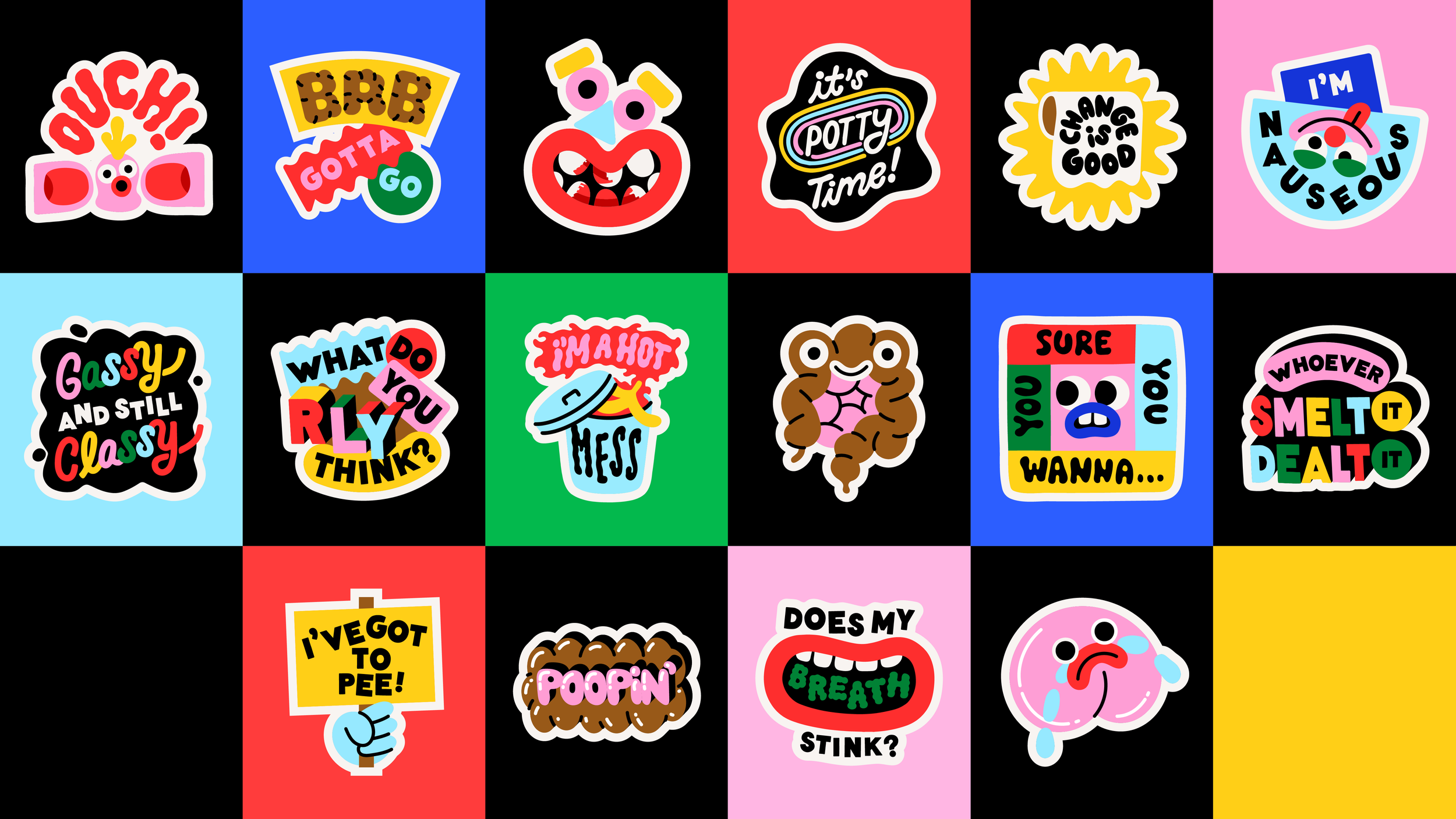 Sticker Pack for Facebook Messenger | Meg! Lewis
