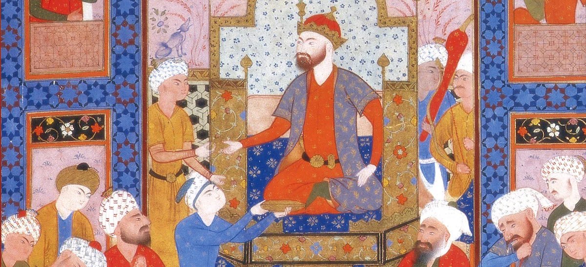 Image from the Peck Shahnamah. 16th century, Shiraz. Princeton University Library.
