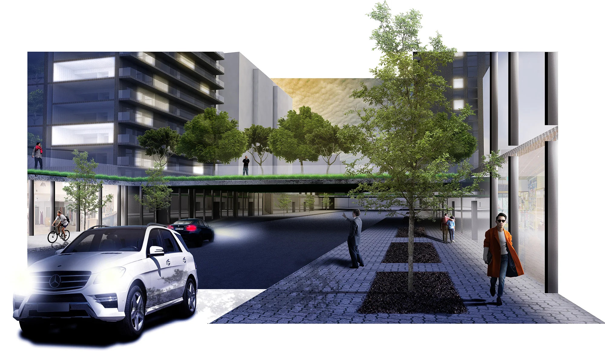 Rendered View from Lower Ground Floor