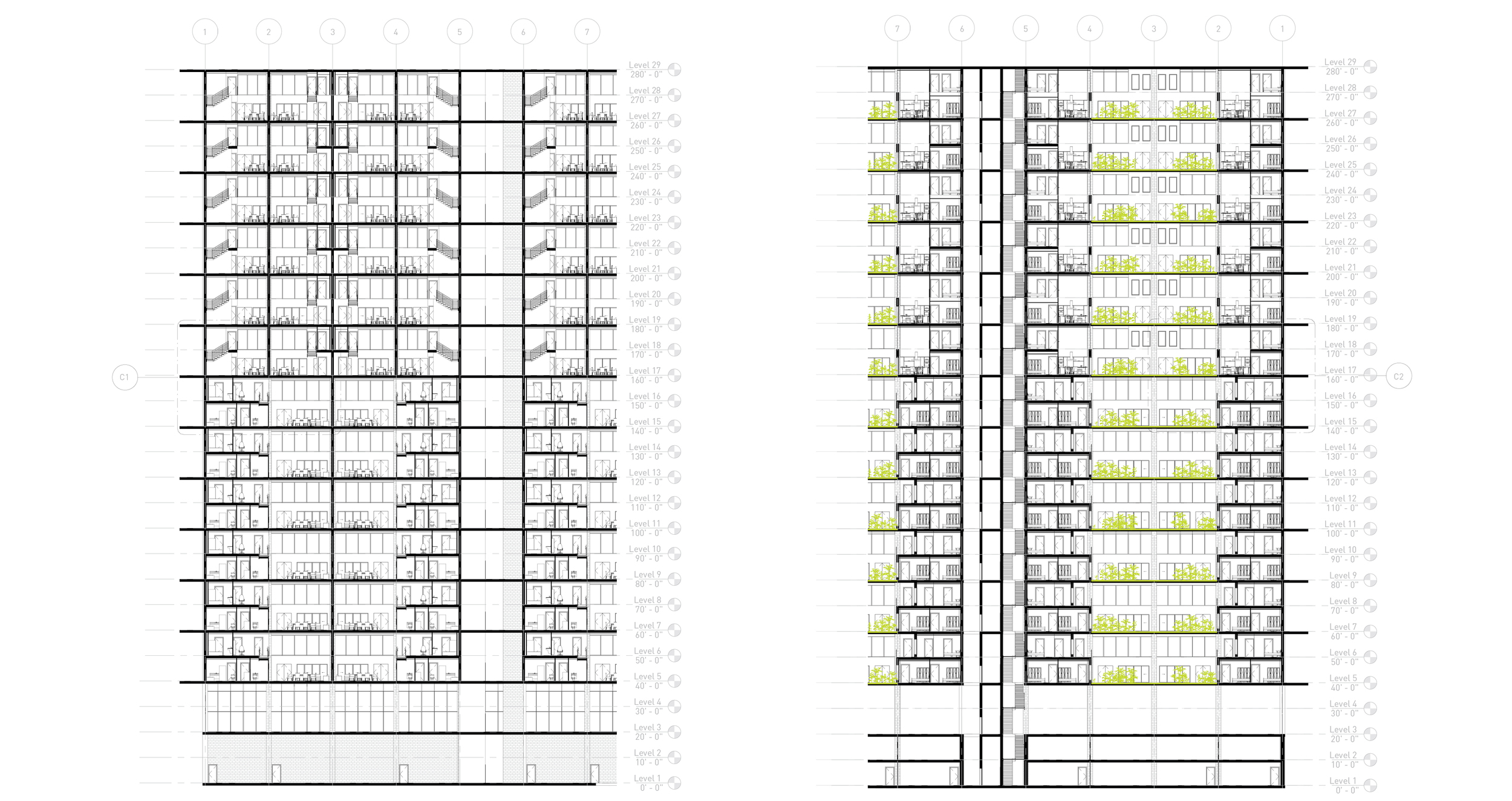 Building Type A Section B1 and B2
