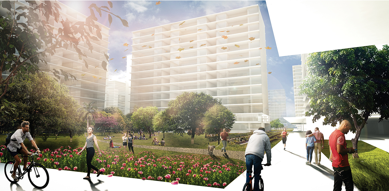 Masterplan Selection A Rendered Perspective B