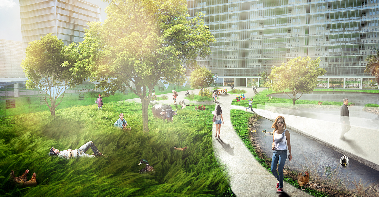 Masterplan Selection B Rendered Perspective A