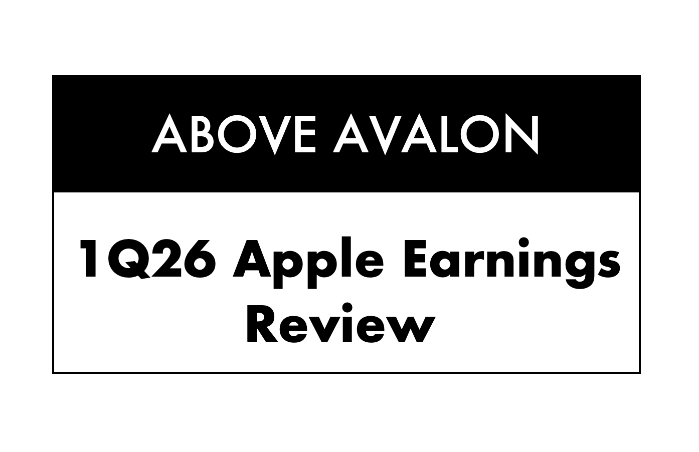 Apple 1Q26 Earnings Review: Margin Concerns Are Overblown