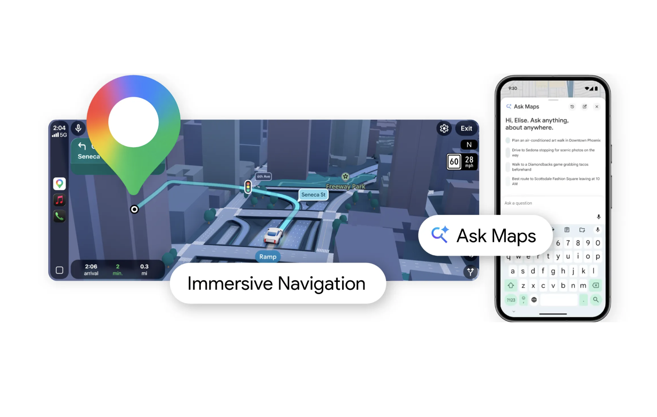Google Launches Immersive Navigation, Google Launches Ask Maps, Digital Mapping Needs More Attention