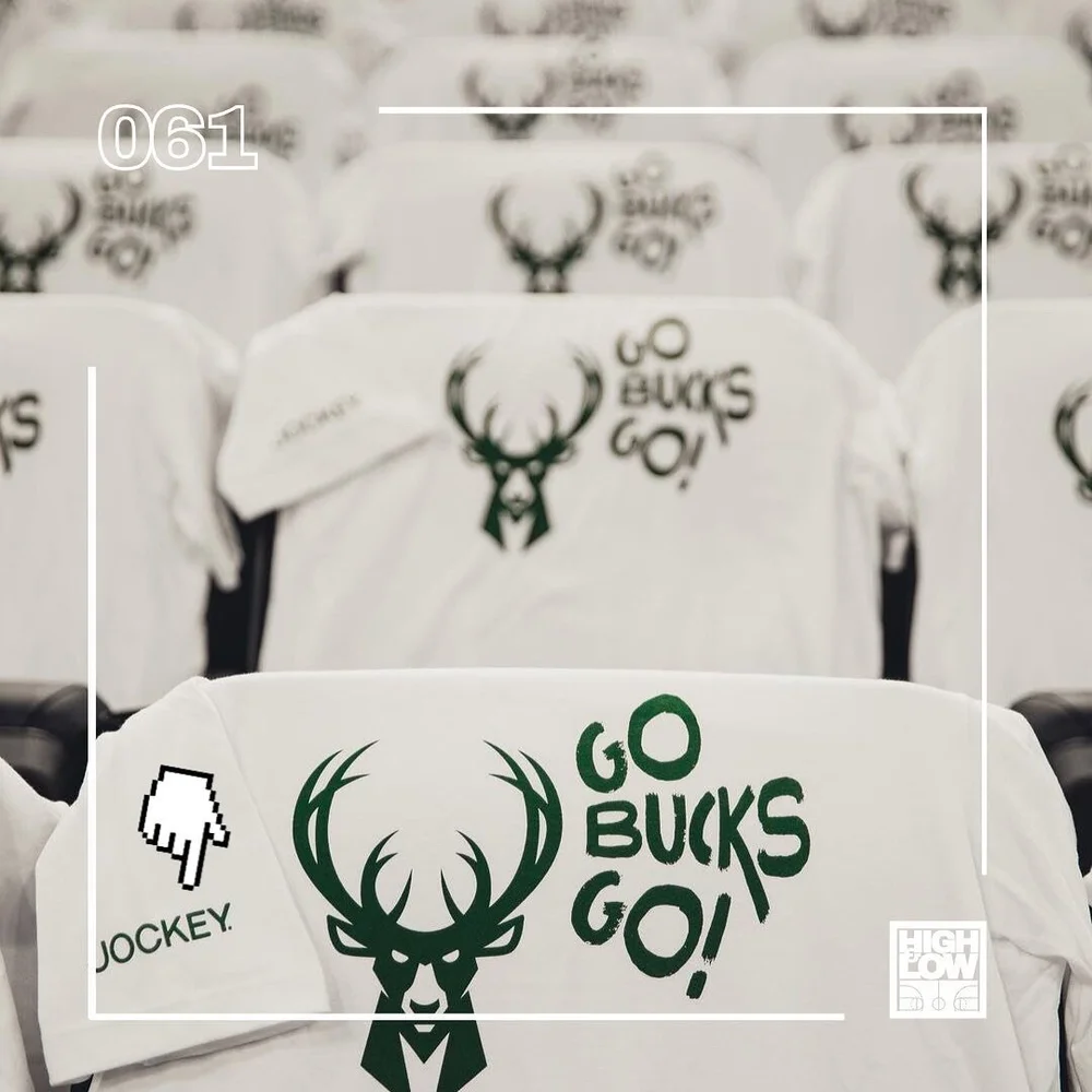 Today&rsquo;s episode of Doing Too Much, brought to you by Jockey 😂 Genius sleeve placement (via @bucks)

@savage_decepticon still got Suns in 9? 

#instagood #instadaily #nbafinals #marketing #productplacement